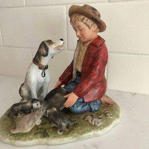 Vintage Norman Rockwell Figurine "Pride of Parenthood"